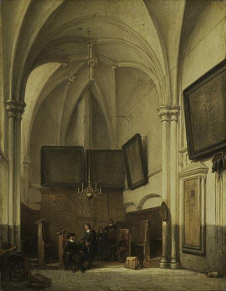 Johannes Bosboom The vestry of St. Stevens Church in Nijmegen